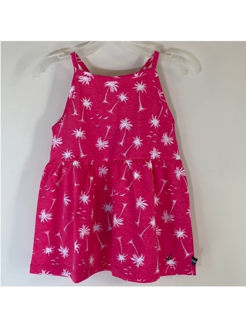Nautica Palm Tree Cut-Out Back Tank Top/Mini Dress. Girl’s 5. NWT.
